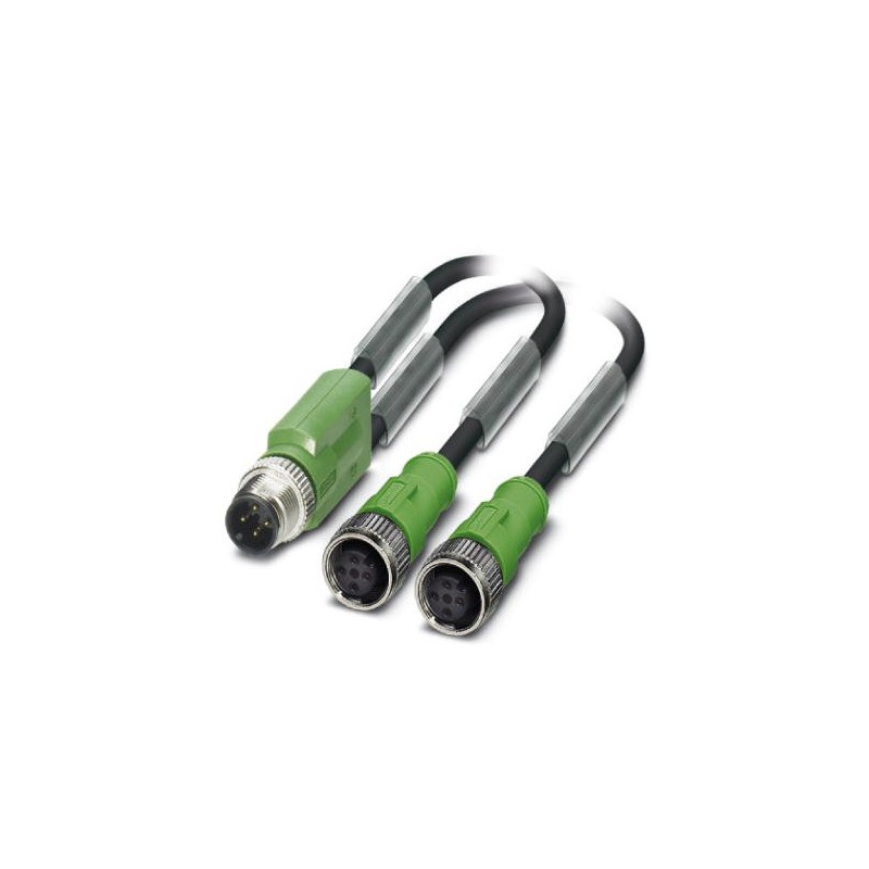 SAC-4P-M12Y/2X0,3-PUR/M12FS VP