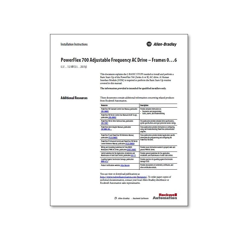 Allen-Bradley 20B-PUB-IN1-EN
