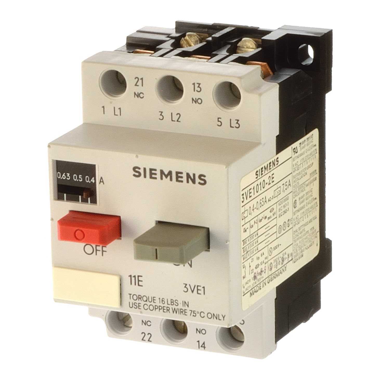 Siemens 3VE1010-2K Product Image
