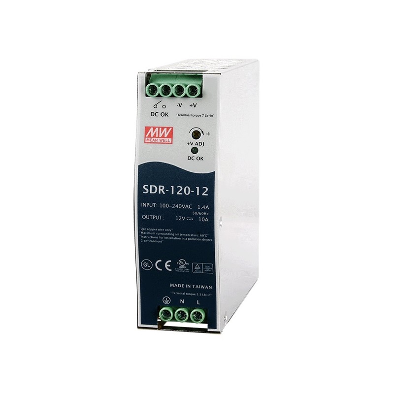MeanWell SDR-120-12 Product Image