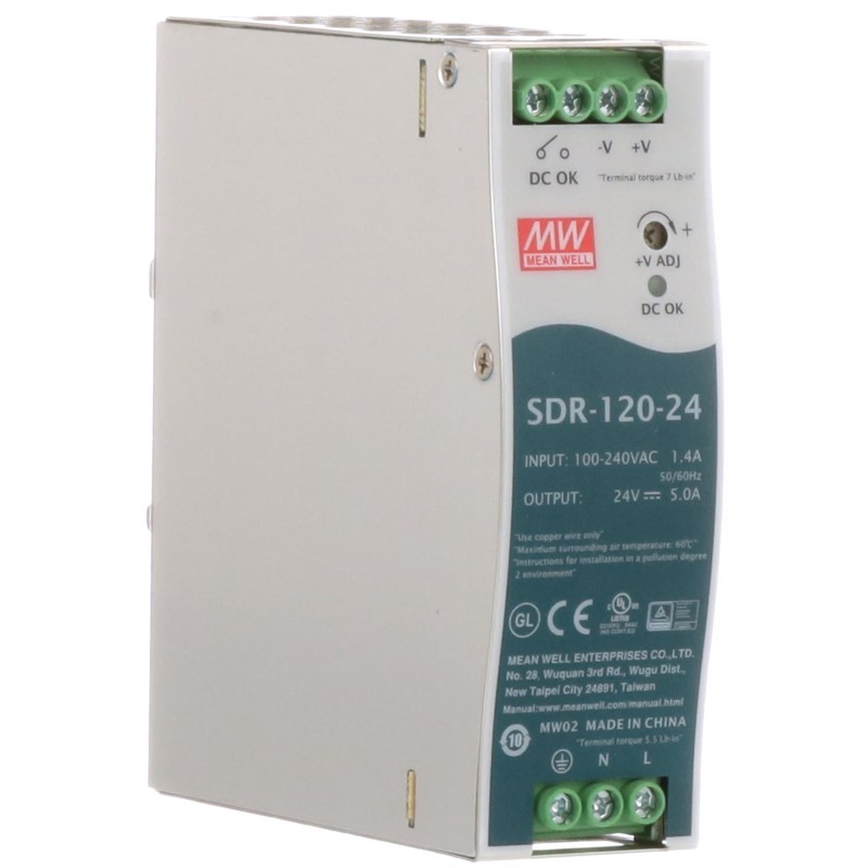 MeanWell SDR-120-24 Product Image