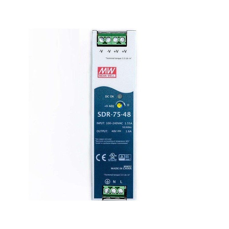 MeanWell SDR-75-48 Product Image